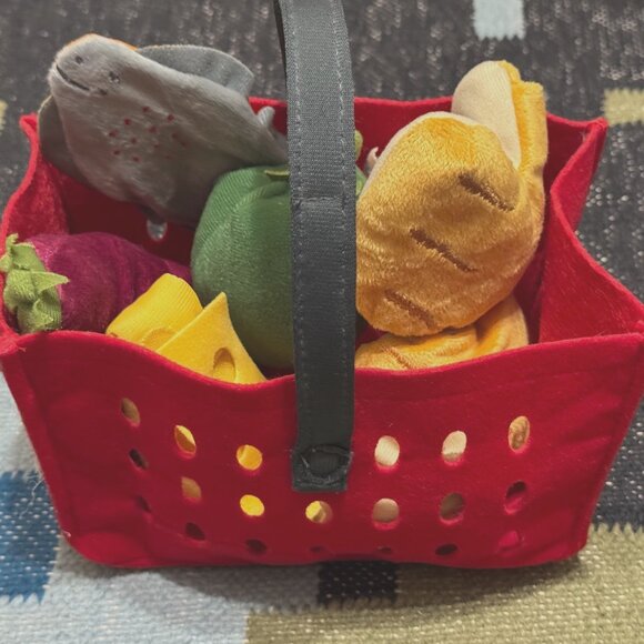 IKEA LÅTSAS Plush Toy: Shopping Market Basket 002.620.06 - Picture 1 of 14
